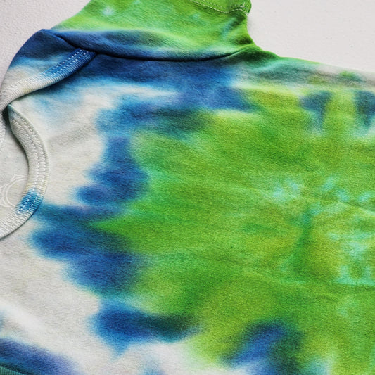 Hana Waterfall Organic Tie Dye Baby Bodysuit