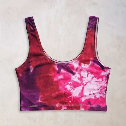 Hawaiian Sunrise Tie Dye Crop Tank
