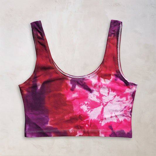 Hawaiian Sunrise Tie Dye Crop Tank