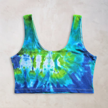 Tropical Island Tie Dye Crop Tank