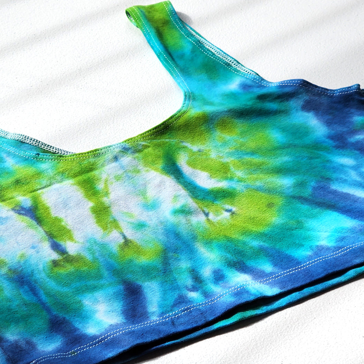 Tropical Island Tie Dye Crop Tank