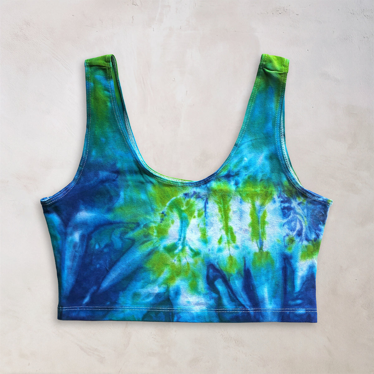 Tropical Island Tie Dye Crop Tank