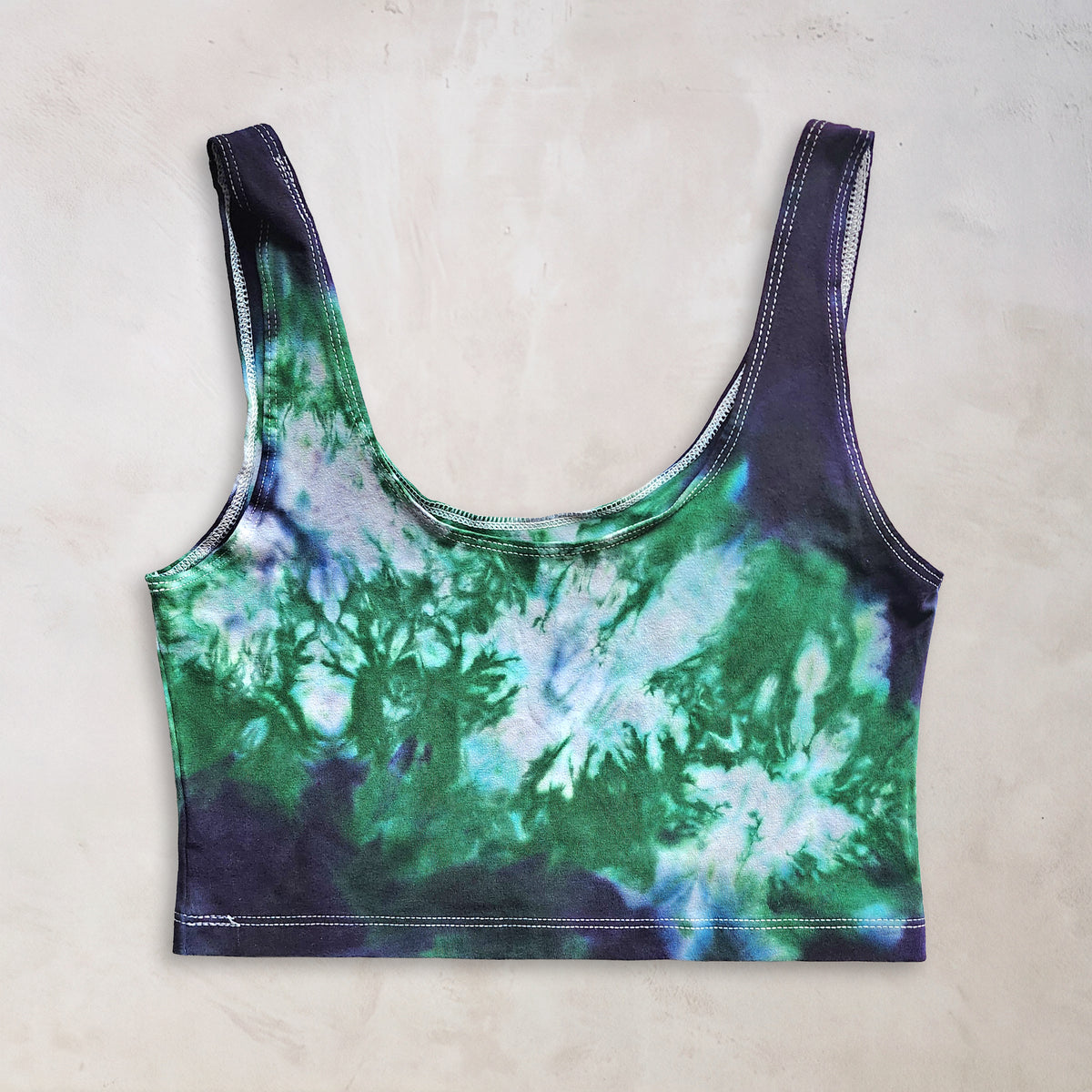 Emerald Tie Dye Crop Tank
