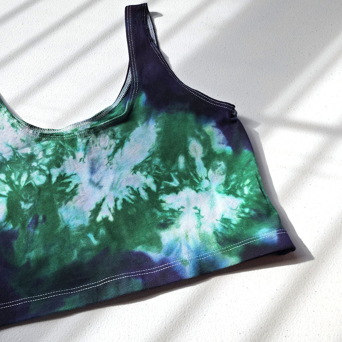 Emerald Tie Dye Crop Tank