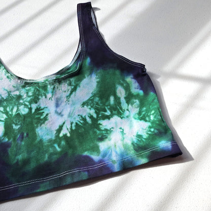 Emerald Tie Dye Crop Tank