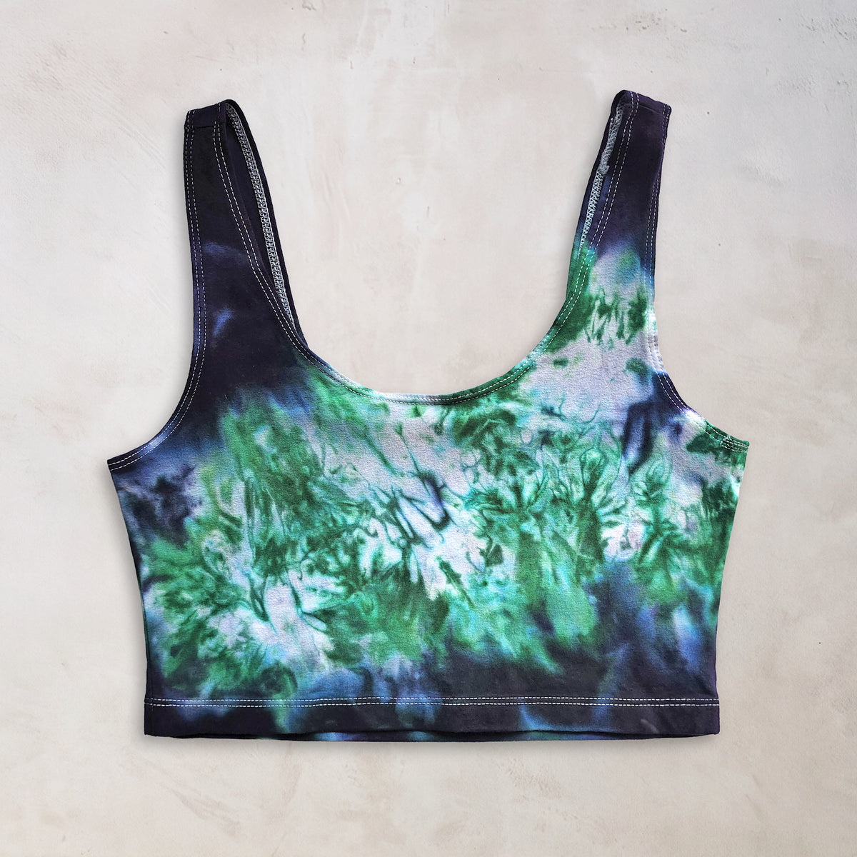 Emerald Tie Dye Crop Tank