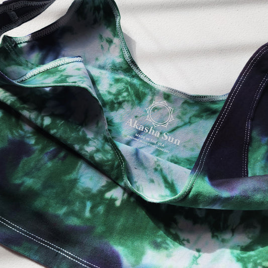 Emerald Tie Dye Crop Tank