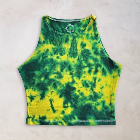 Lemon Ice Dye Crop Top