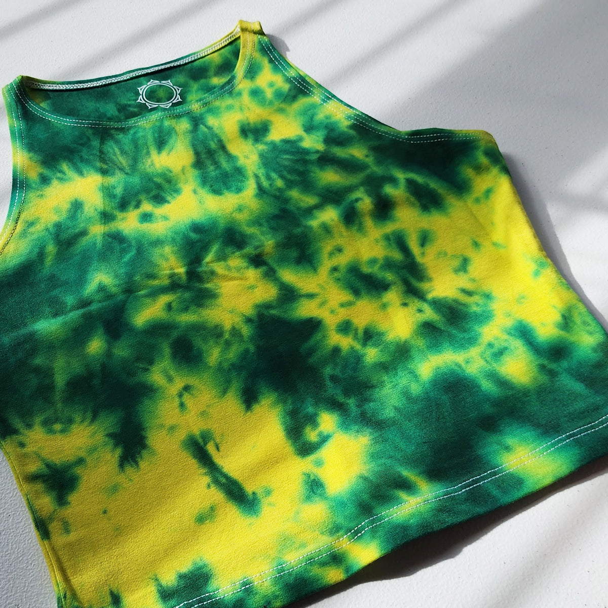 Lemon Ice Dye Crop Top