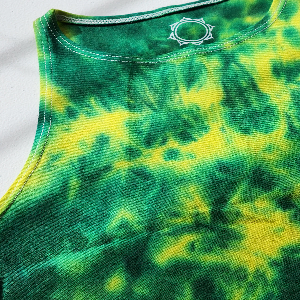 Lemon Ice Dye Crop Top