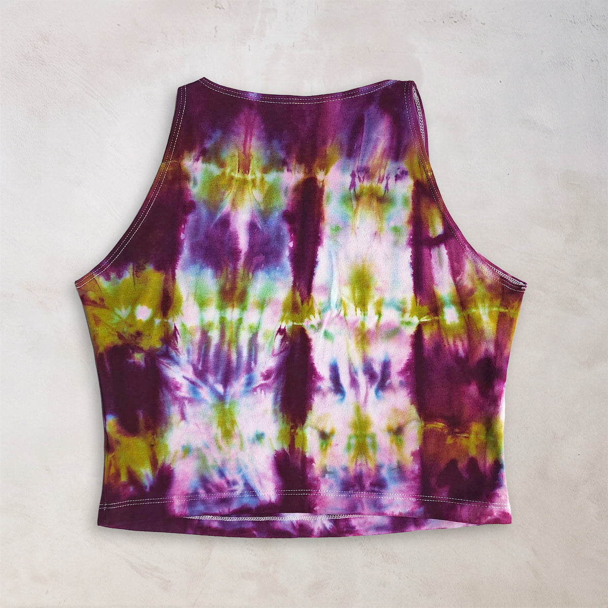 Grape Merlot Tie Dye Crop Top