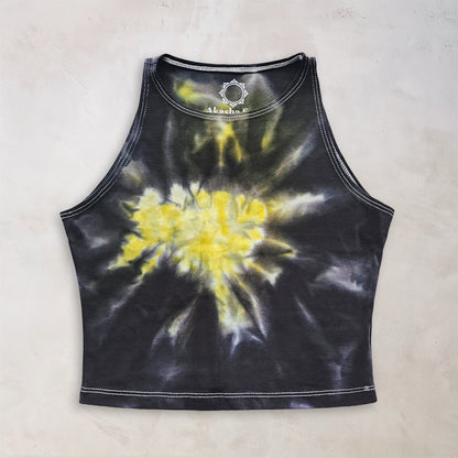 Yellow Chakra Tie Dye Crop Top