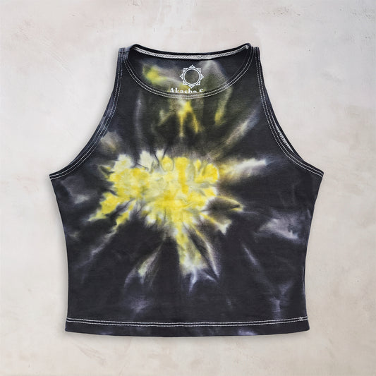 Yellow Chakra Tie Dye Crop Top