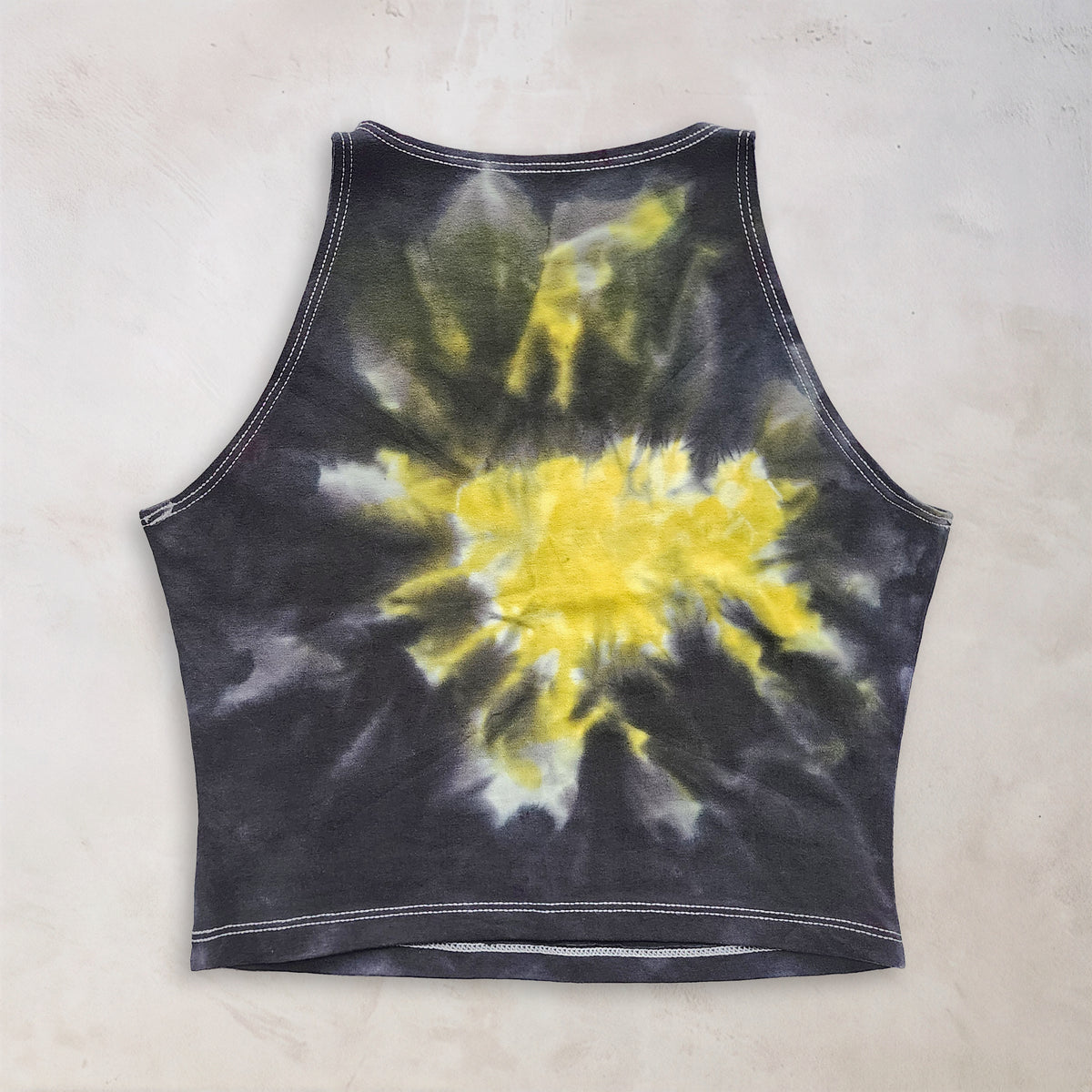 Yellow Chakra Tie Dye Crop Top