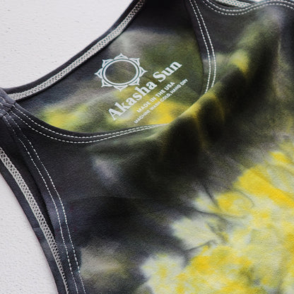 Yellow Chakra Tie Dye Crop Top