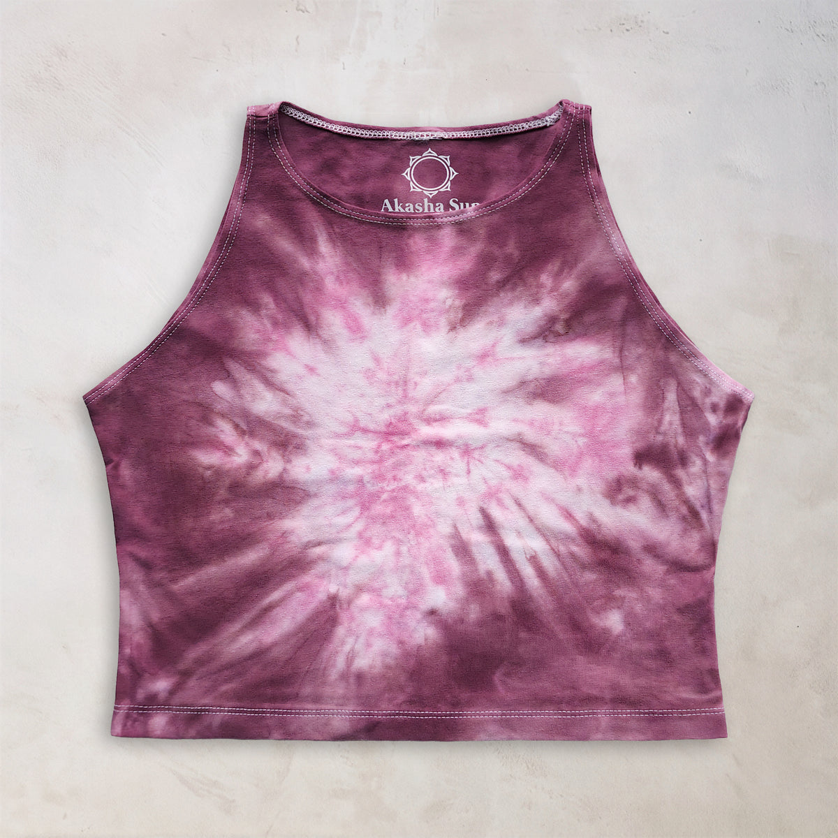 Dusty Rose Tie Dye Crop Top