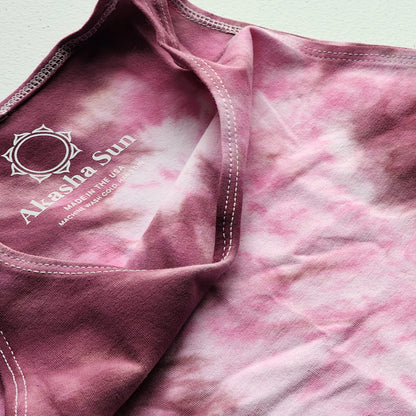 Dusty Rose Tie Dye Crop Top