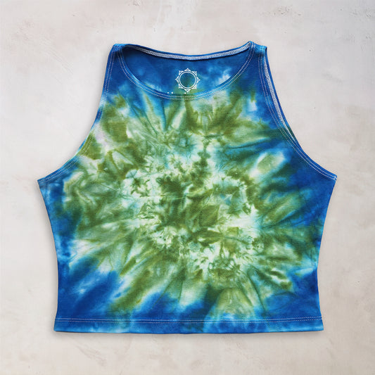 Chrysocolla Tie Dye Crop Top