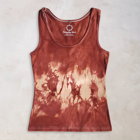 Pumpkin Spice Tie Dye Tank Top