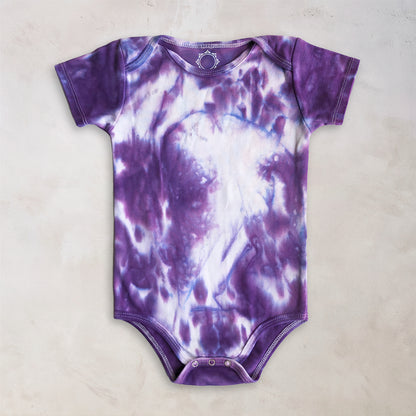 Blooming Lotus Organic Tie Dye Baby Bodysuit