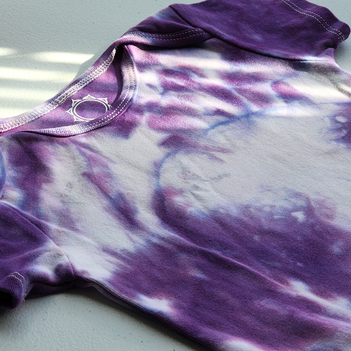 Blooming Lotus Organic Tie Dye Baby Bodysuit