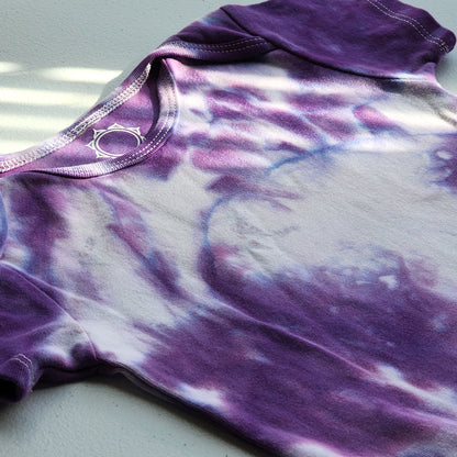Blooming Lotus Organic Tie Dye Baby Bodysuit