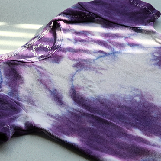 Blooming Lotus Organic Tie Dye Baby Bodysuit
