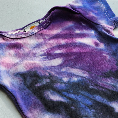 Blackberry Haze Organic Tie Dye Baby Bodysuit