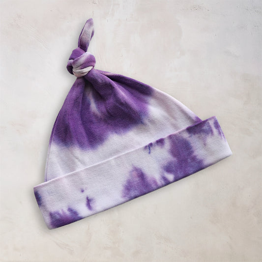 Blooming Lotus Organic Tie Dye Baby Hat