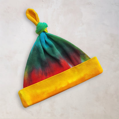 Rainbow Quartz Organic Tie Dye Baby Hat