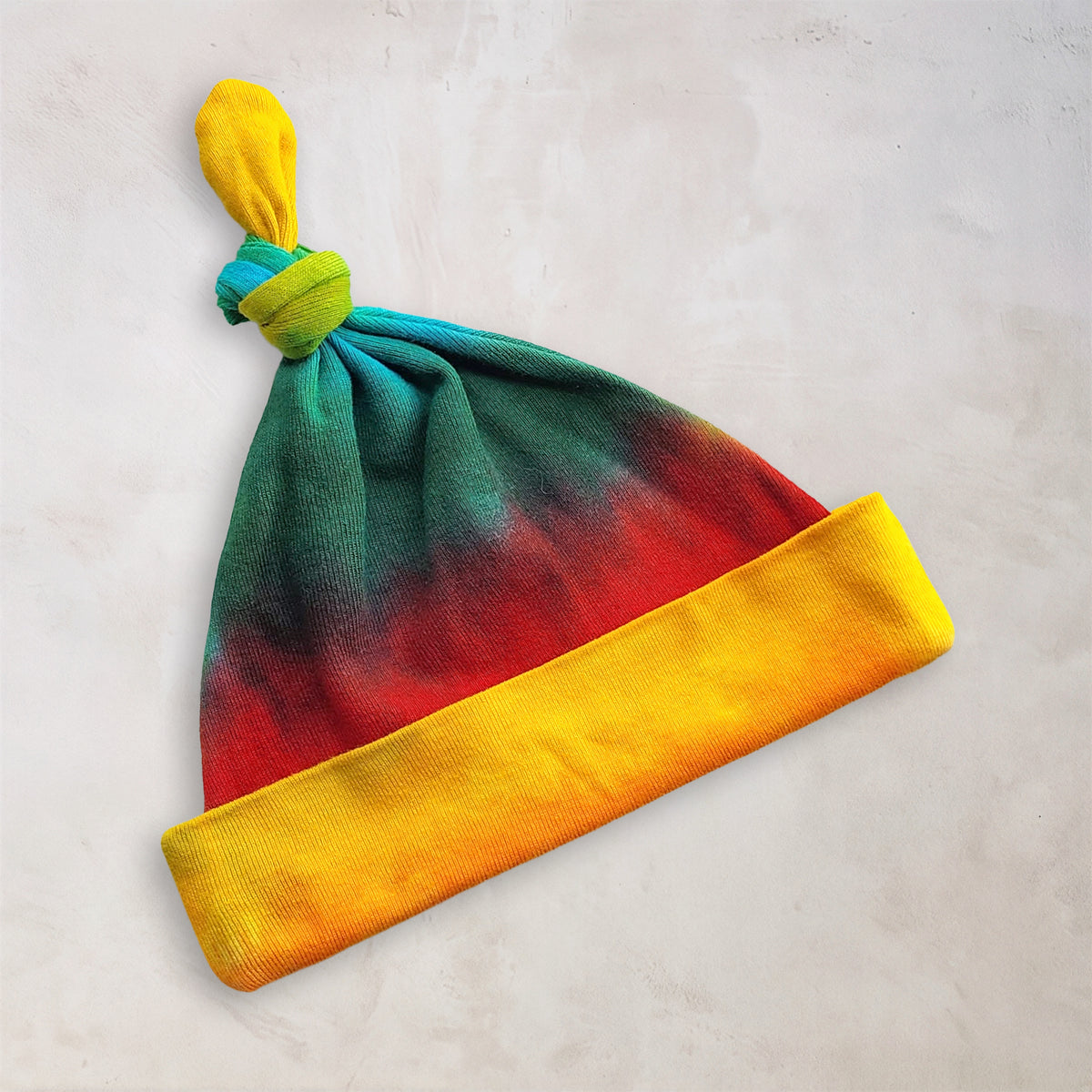 Rainbow Quartz Organic Tie Dye Baby Hat