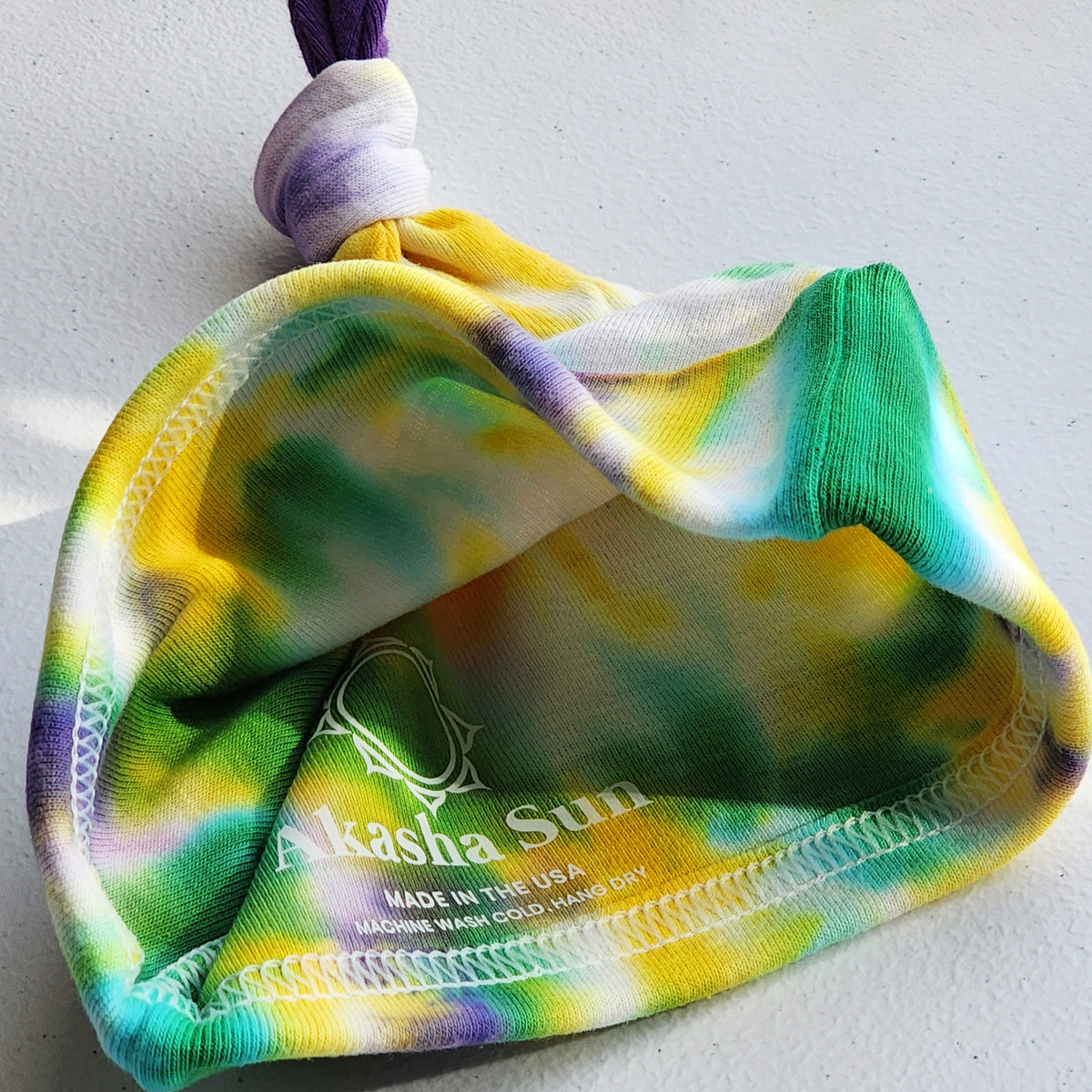 Mardi Gras Organic Tie Dye Baby Hat