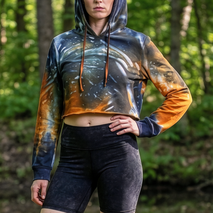 Alvina Tie Dye Cropped Hoodie