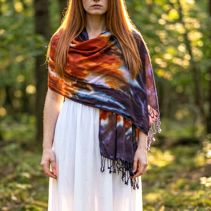 Alvina Tie Dye Boho Scarf