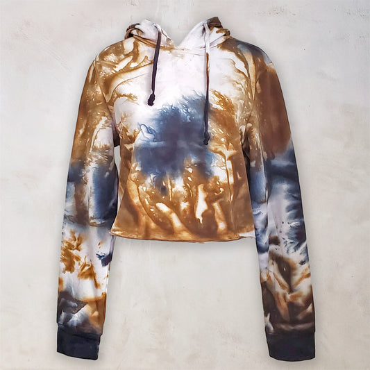 Amber Soul Tie Dye Cropped Hoodie