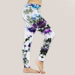 Amethyst ice dye yoga leggings by Akasha Sun.