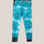 Teal tie dye yoga leggings.