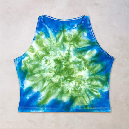 Chrysocolla Tie Dye Crop Top