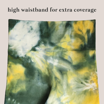 Citrus Moss Tie Dye Flare Leggings