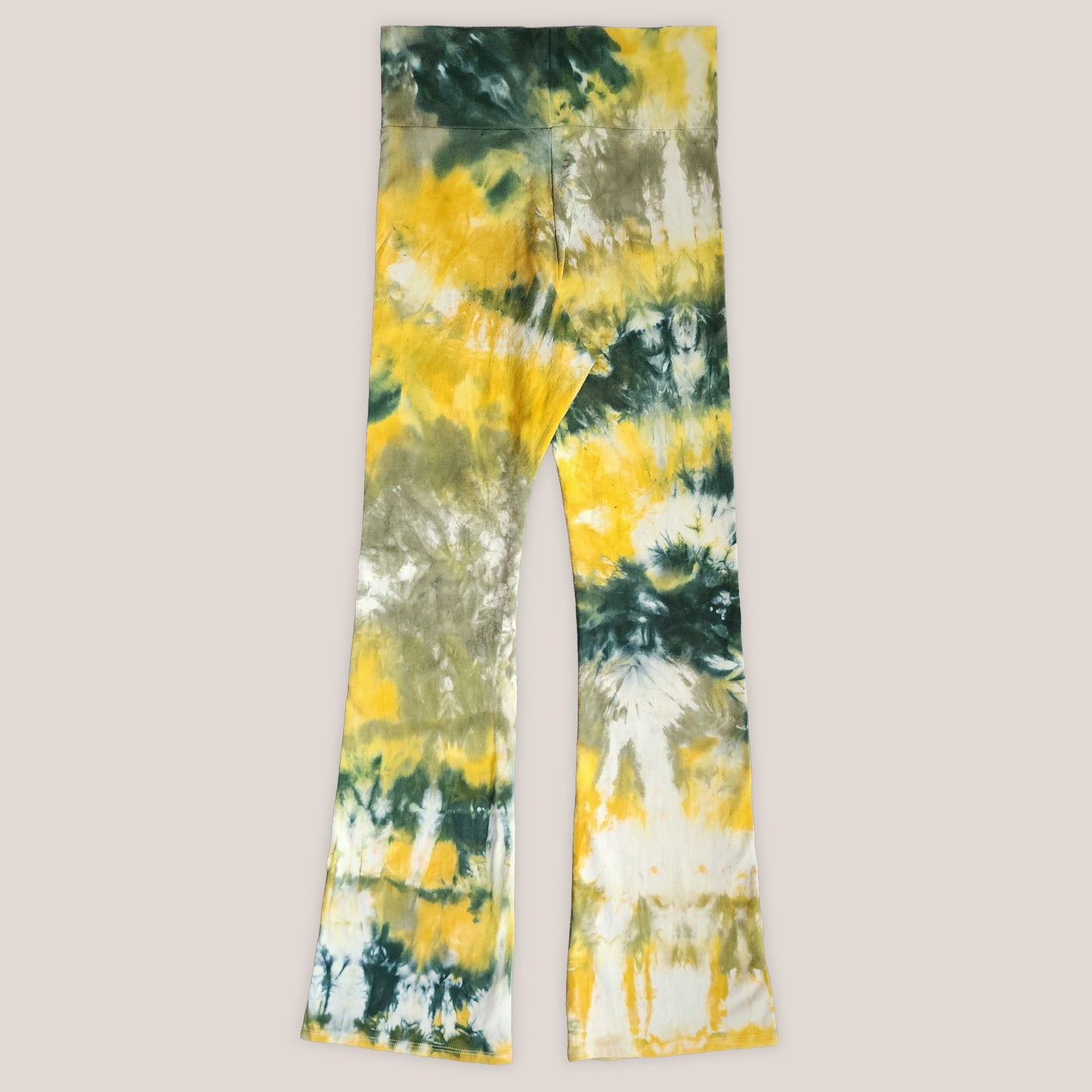Citrus Moss Tie Dye Flare Leggings