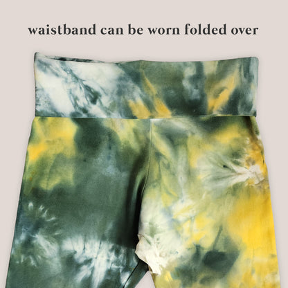 Citrus Moss Tie Dye Flare Leggings