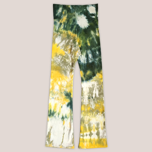 Citrus Moss Tie Dye Flare Leggings
