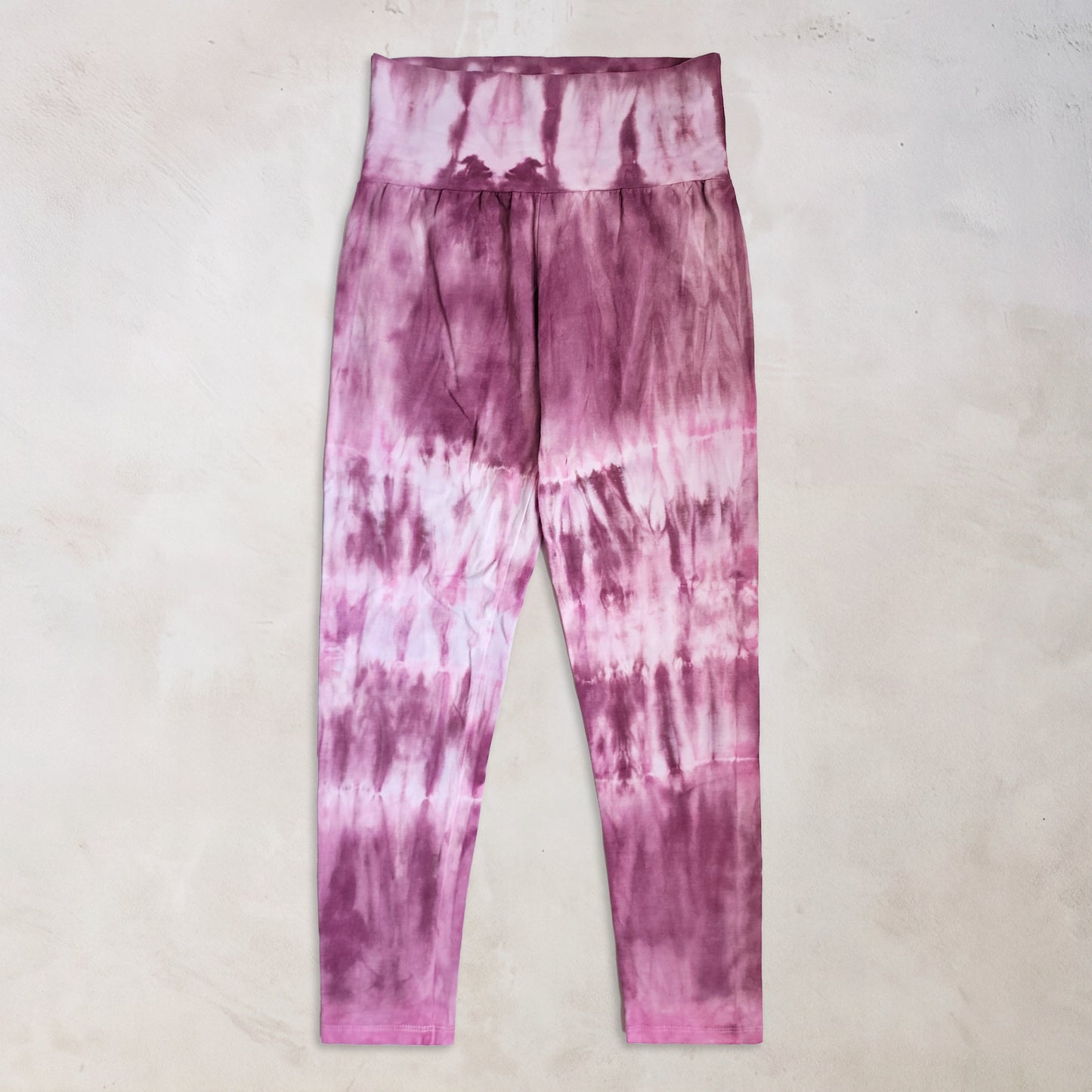 Dusty Rose Tie Dye Cotton Leggings