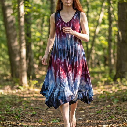 Faye Tie Dye Boho Dress
