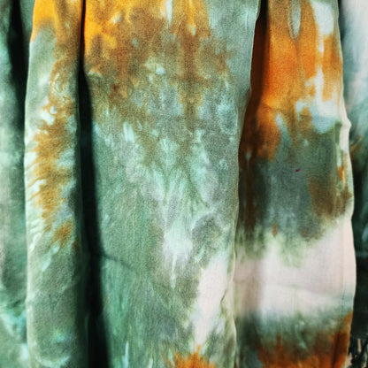 Close-up of a fabric with abstract multicolor pattern