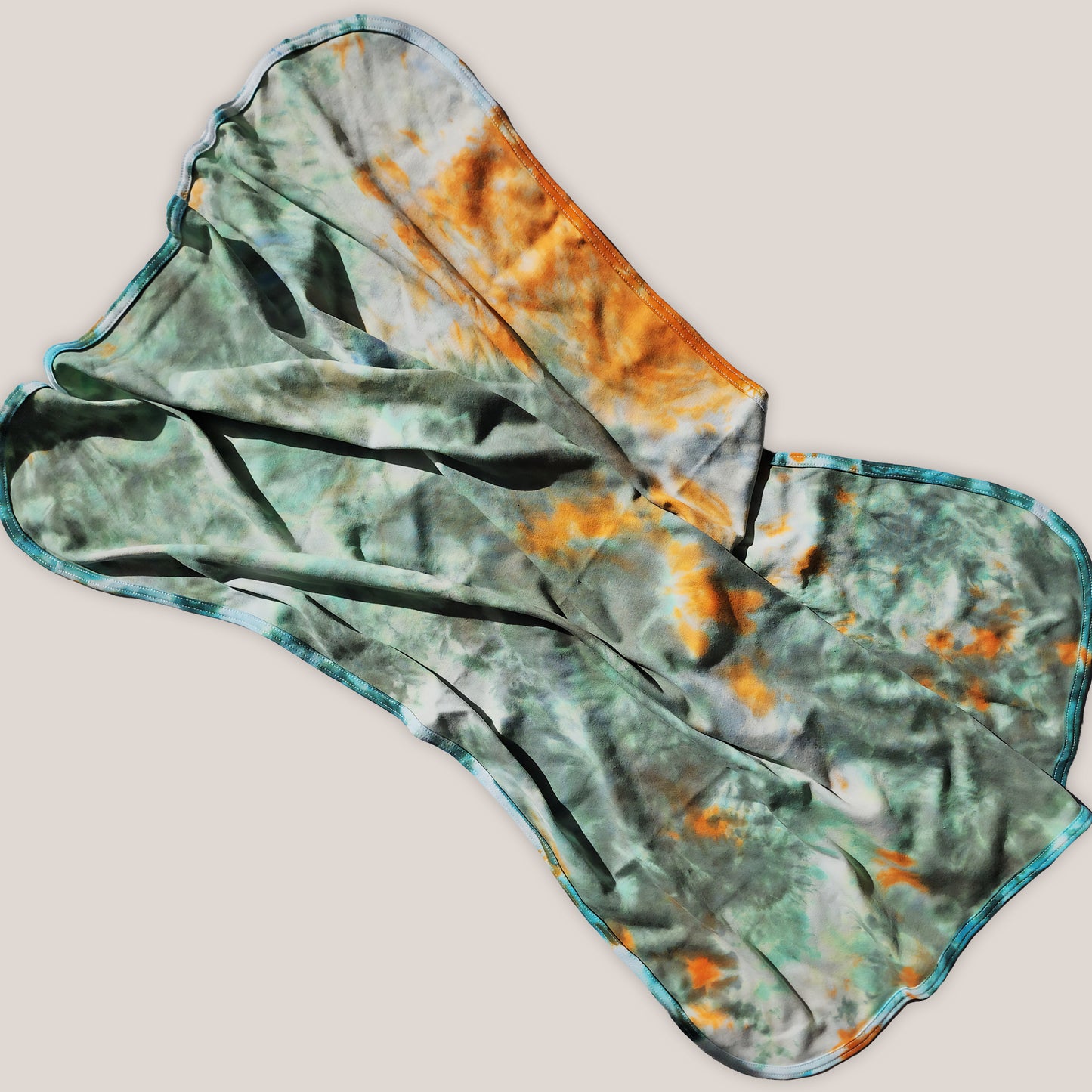 Forest Ember Tie Dye Organic Baby Blanket