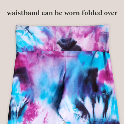 Galactic Spark Tie Dye Flare Leggings