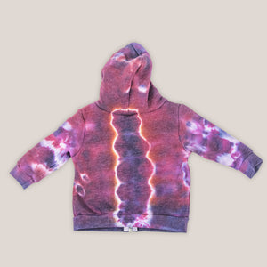 Purple tie dye baby jacket by Akasha Sun.