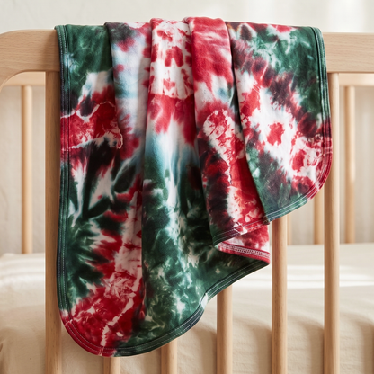 Holiday Organic Tie Dye Blanket