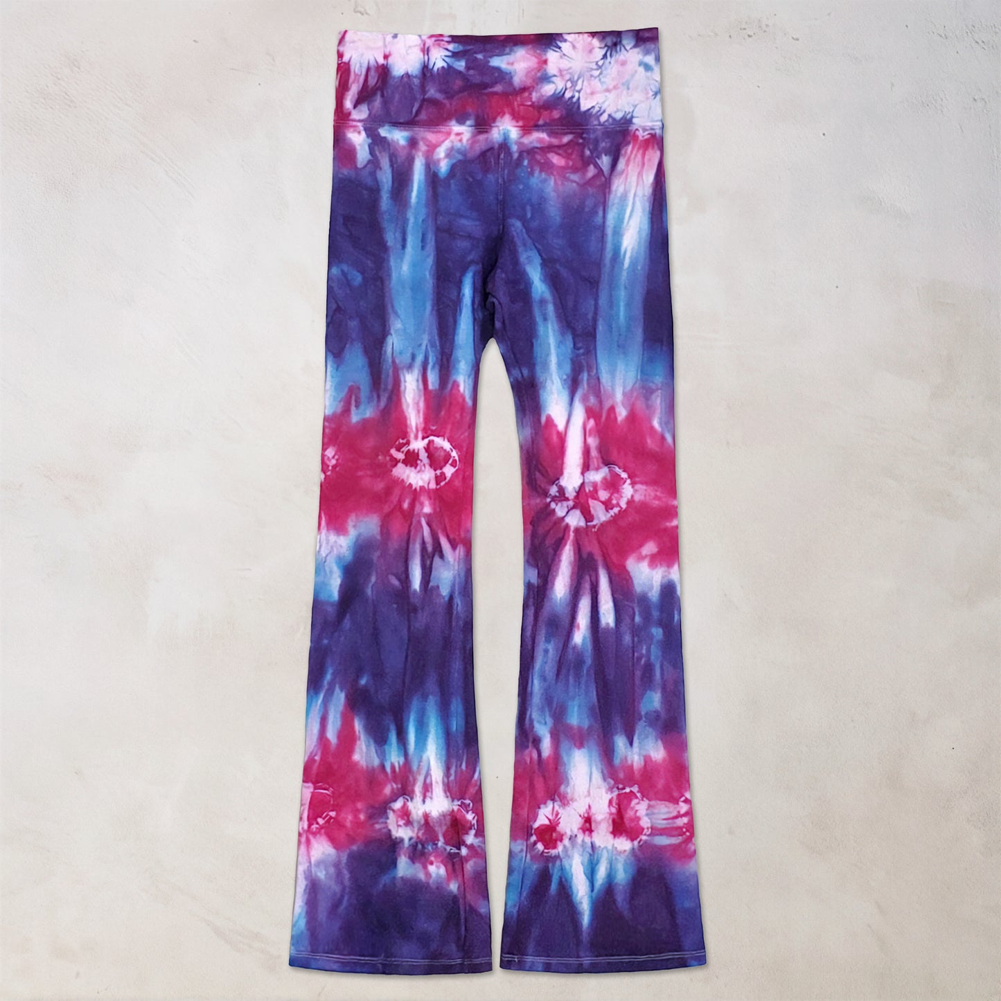 Indigo Rose Tie Dye Flare Leggings